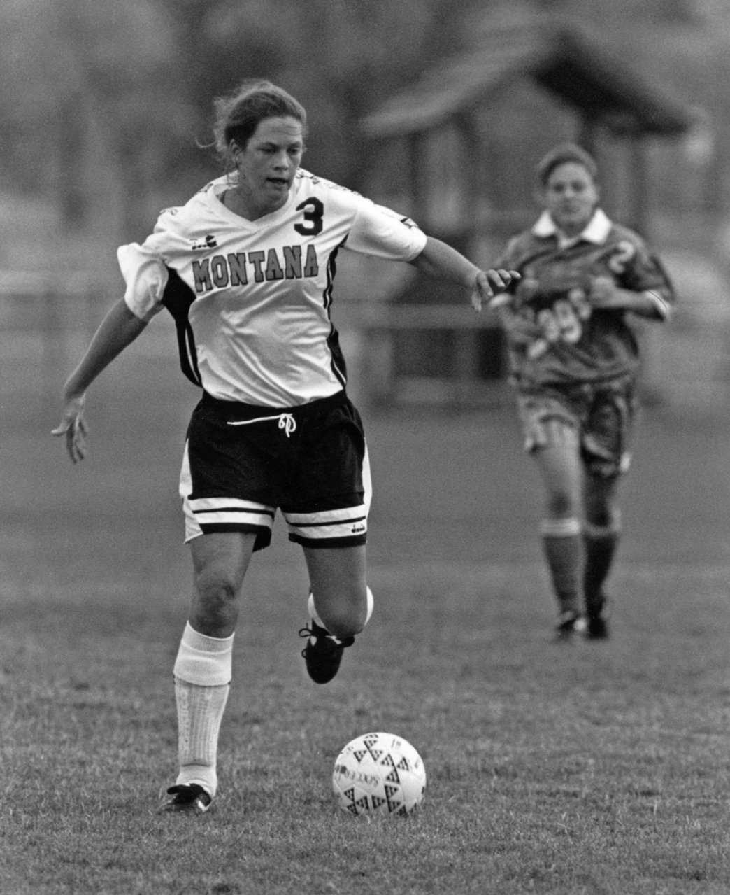 Carey played soccer for UM in the 1990s. (Photo courtesy of UM Athletics)